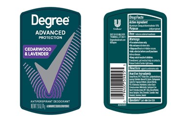 Label (Degree Advanced Protection Cedarwood And Lavender   Artwork)